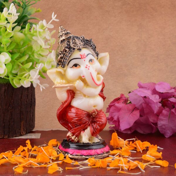 Ganesha Statue  Idol Shriganesh Bhagwan Murti / Home, Office Decor / Car Dashboard / Side Table Brass Ganpati / Lord Vinayaka Statue / God of Luck & Success Sculpture / Gift Items